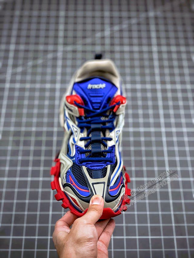 Balenciaga經典款男女鞋 巴黎世家頂級版本新配色Track4.0老爹鞋 Balenciaga情侶款老爹鞋  hdbl1084